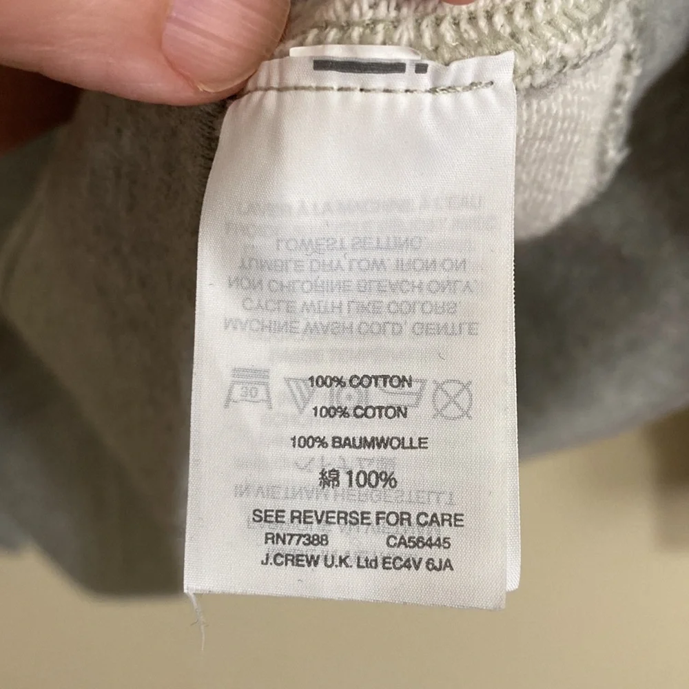 J. Crew Asymmetrical Ruffle Sweatshirt